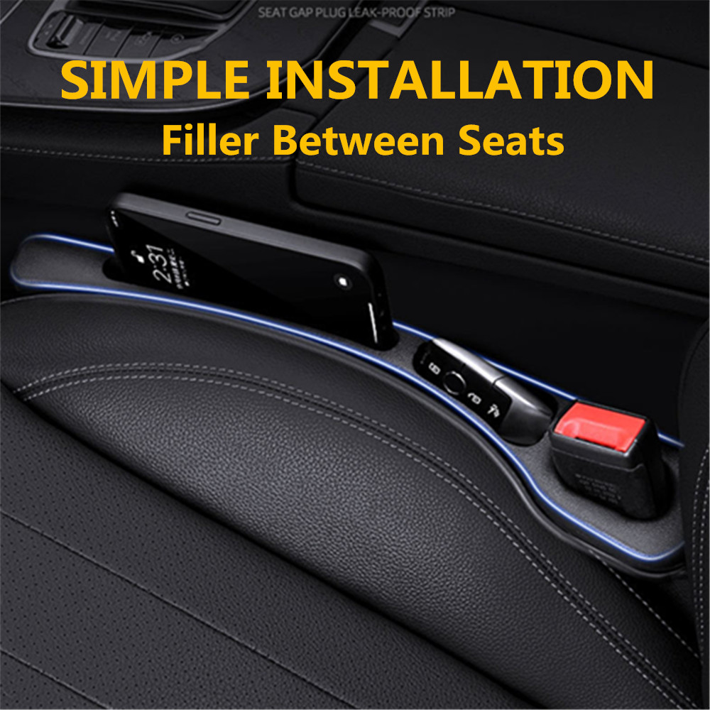 Car Accessories Essentials - 2X Car Seat Gap Filler Between