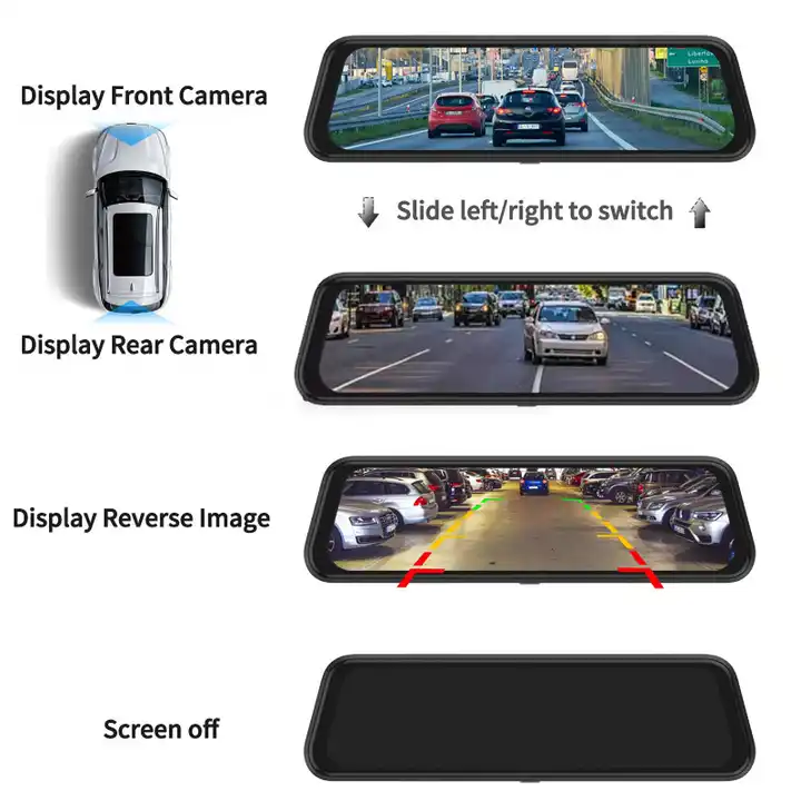 10'' Mirror Dash Cam Night Vis - đánh giá và giá Car Dash Cam