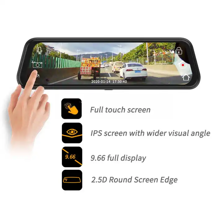 10'' Mirror Dash Cam Night Vis - đánh giá và giá Car Dash Cam