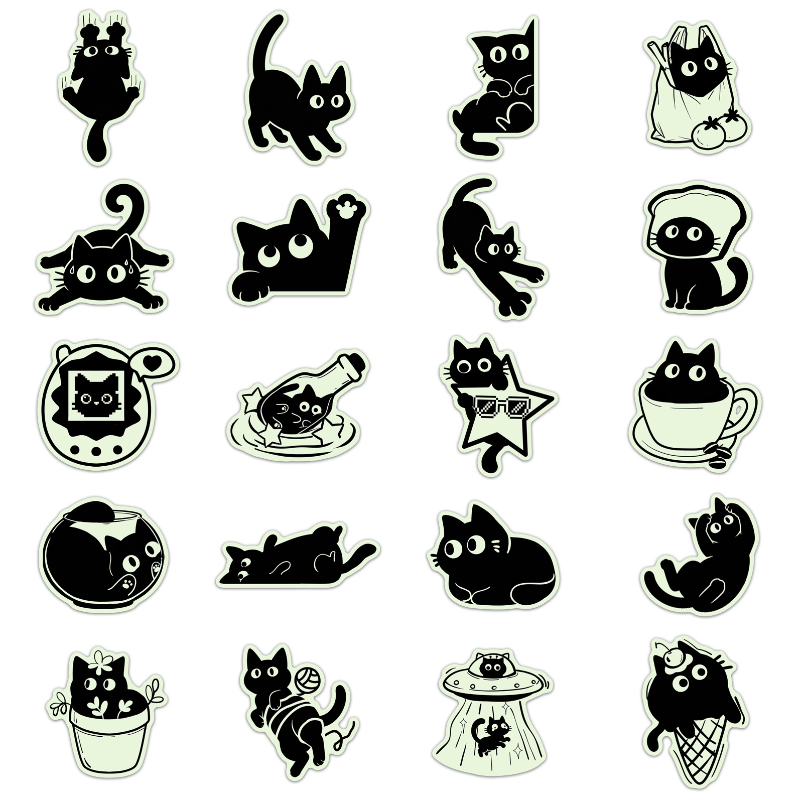 20 Pcs Glow in The Dark Black  - đánh giá và giá Car Accessories List