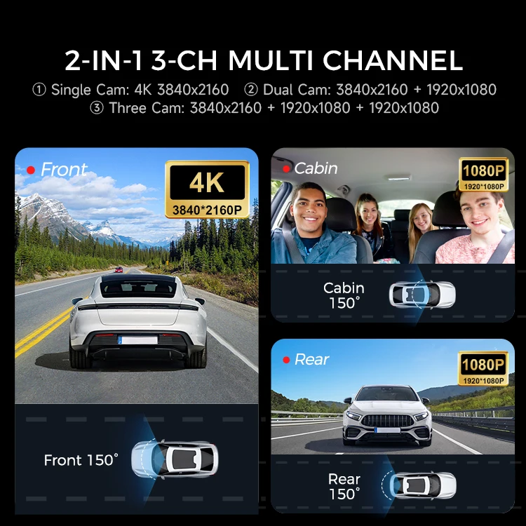 LINGDU V630 4K 2.4'' Screen Wi - đánh giá và giá Car Dash Cam