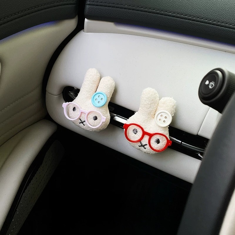 Cute Rabbit with Glasses Car A - đánh giá và giá Car Air Freshener Vent