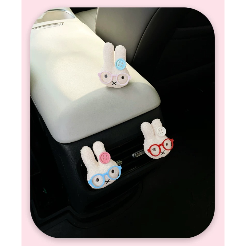Cute Rabbit with Glasses Car A - đánh giá và giá Car Air Freshener Vent