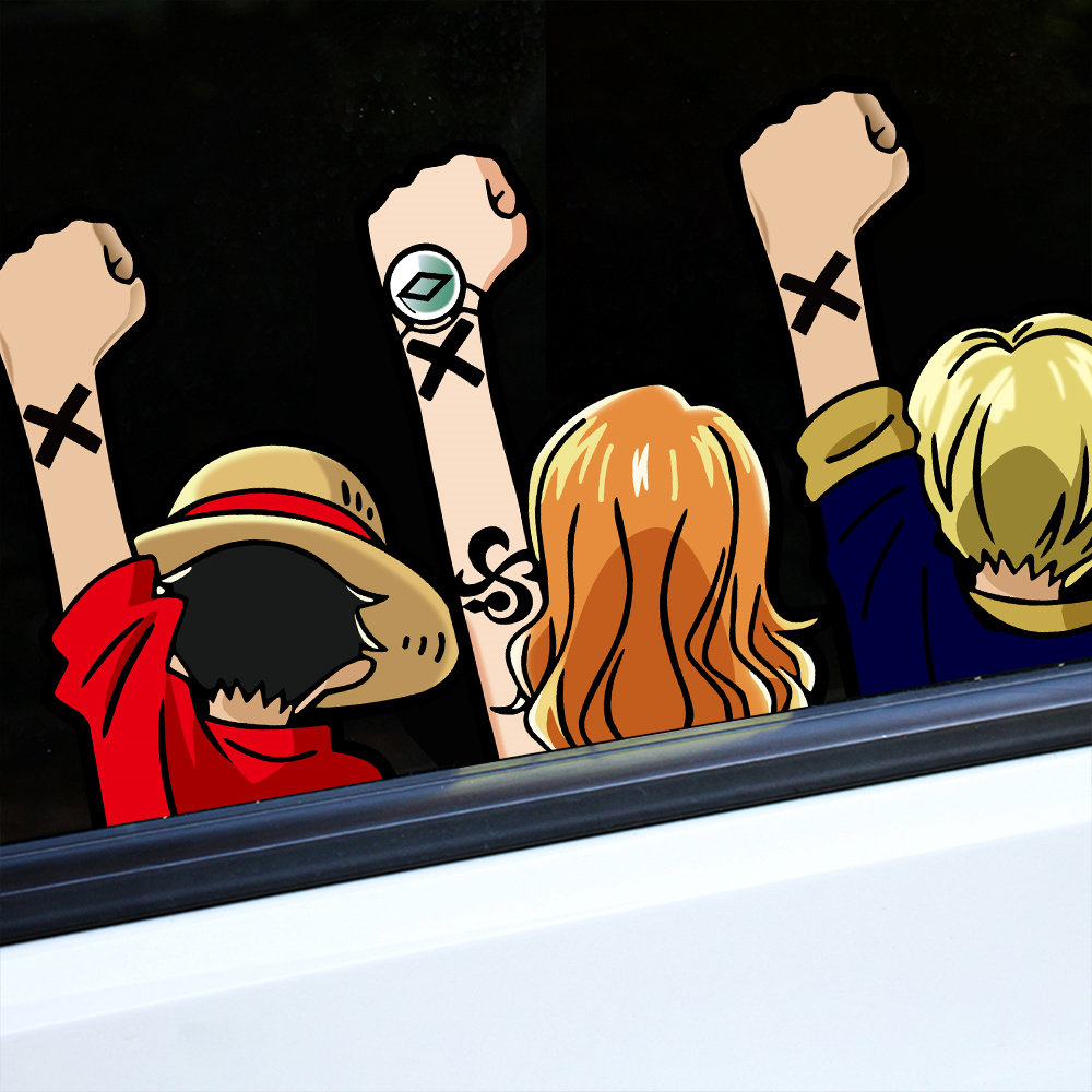 One Piece12cm creative car sti - đánh giá và giá Car Accessories Japanese
