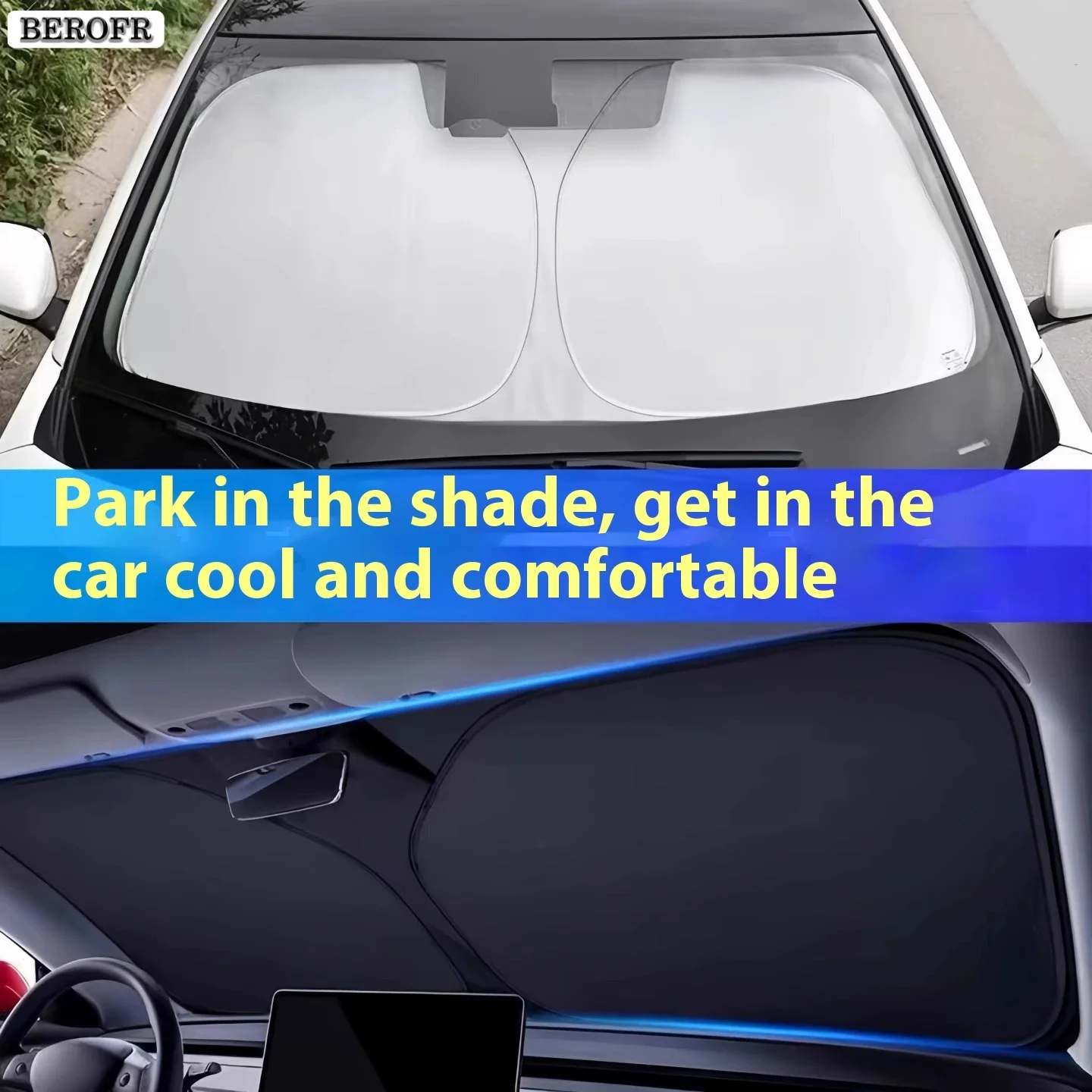 Car Windshield Sun Shade Cover - đánh giá và giá Car Accessories Yate